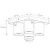 Przysufitowa lampa kuchenna NIGEL 09929/20/30 Lucide czarny