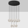 Wisząca lampa do salonu CHEPEN LE44427 LED 87W 3000K czarna chrom