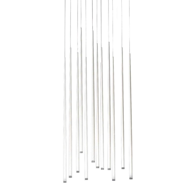Wisząca lampa sypialniana Lousie LED 36W 3000k nad łóżko biała