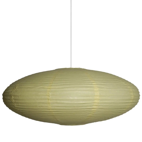 Abażur papierowy do lamp Villo 60 2213253226 owalny do salonu żółty