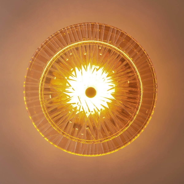 Kinkiet ścienny LUXIO ST-3315-2 gold Step LED 6W 3000K bursztynowa