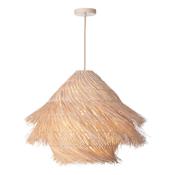 Drewniana lampa wisząca boho Preveli PRE0129 rattan drewniany