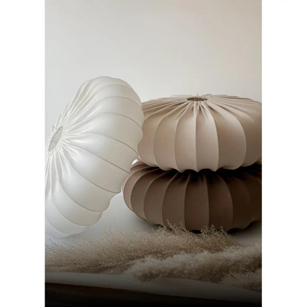 Tkaninowa wisząca lampa CAFEE beżowa 31-42019 1xE27 abażur do salonu