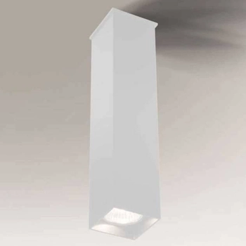 Sufitowa LAMPA prostokątna TODA 7002 Shilo natynkowa OPRAWA tuba nowoczesna biała