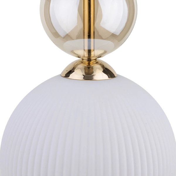 Lampa wisząca nad stołem Sophia Cognac 11590 kule biały złoty