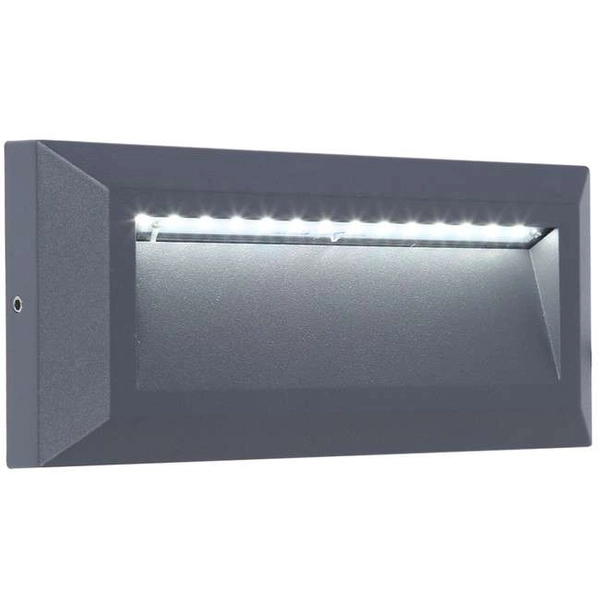 Elewacyjna LAMPA ogrodowa HELENA 5191602118 Lutec metalowa OPRAWA outdoor LED 10W 4000K ścienna IP54 szara