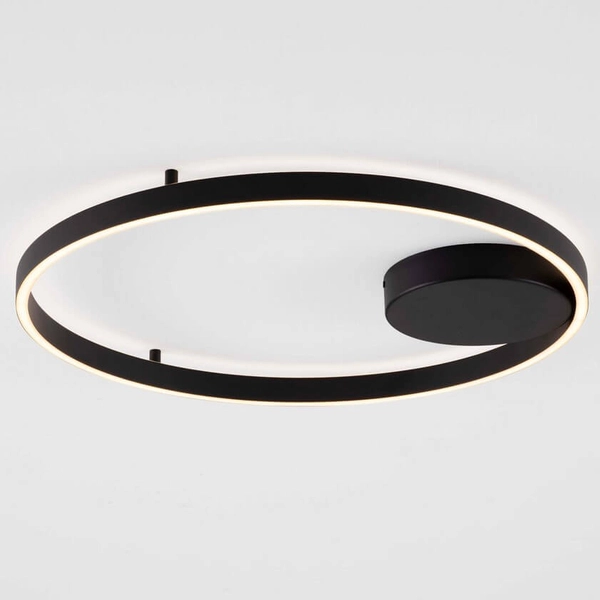 Nasufitowa lampa SULLANA LE44872 LED 60W 3000K ring okrąg czarna