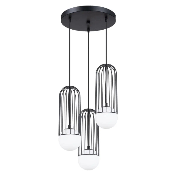 Lampa wisząca nieregularna Brina SL.1336 Sollux kaskada czarna