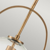 Lampa wisząca QN-SOMERSET-P-C-HB prosta kulista mosiądz