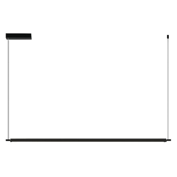 Minimalistyczna lampa wisząca Flash LED 54W 3000k czarna listwa