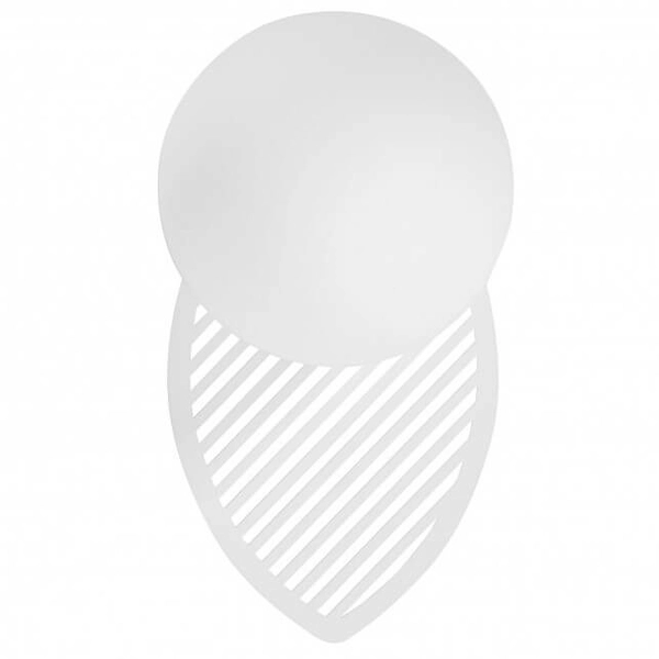 Kulista ścienna lampa do łazienki Fyllo FYB110S0 okrągła IP44 biała