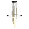 Nowoczesna lampa wisząca Luna 8978 Amplex do pokoju tuby mosiądz