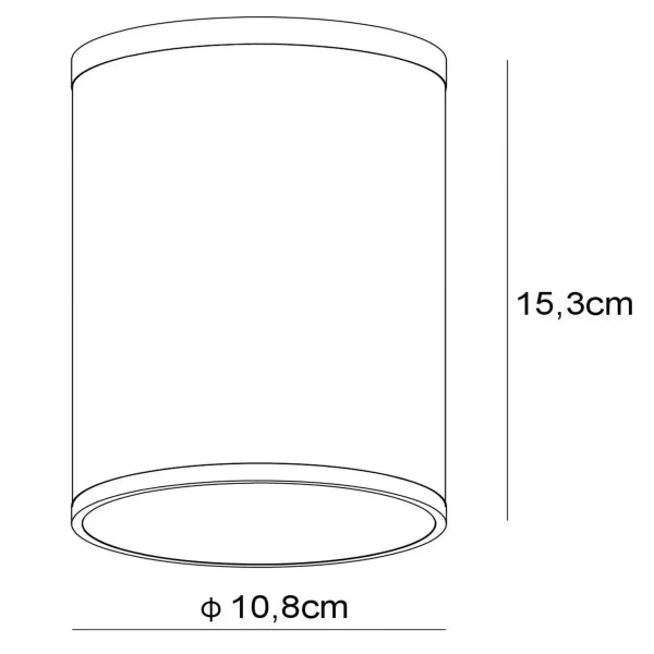 Sufitowa lampa Tubix 27870/01/31 Lucide IP54 tubka ściemniana biała
