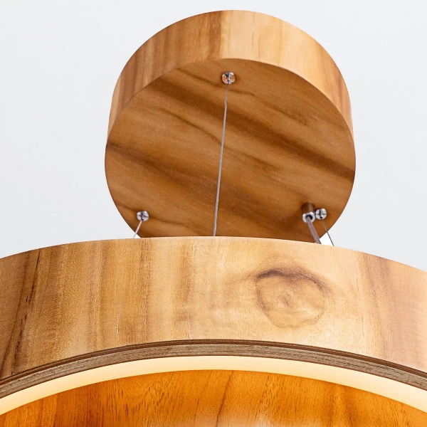 Lampa zwieszana Horizon QN-HORIZON-RING-LED-60-TEAK LED 43W 3000K brązowy