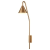 Metalowa lampa ścienna PRIMO gold ST-8538 gold do biura stożek złoty