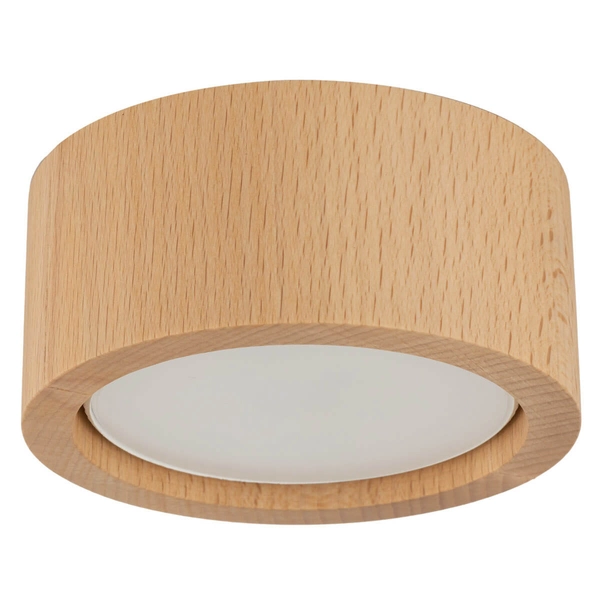 Lampa nasufitowa do kuchni Eve 10123 okrąg round eco drewniana