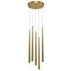 Lampa wisząca LED 30W 4000K tuby mosiądz Cascade OUTLET