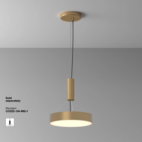 Sufitowa lampa Zon C032CL-36W3K-RD-MG LED 36W 3000K jadalniana złota