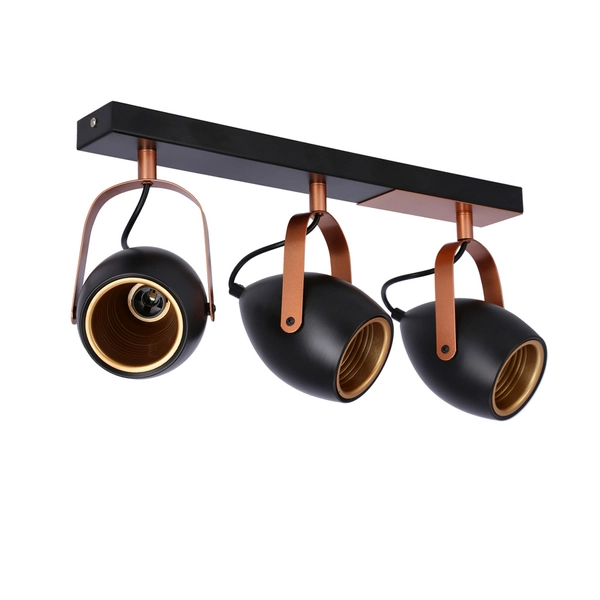 Potrójna lampa sufitowa Anica 93-82589 Candellux regulowana czarna