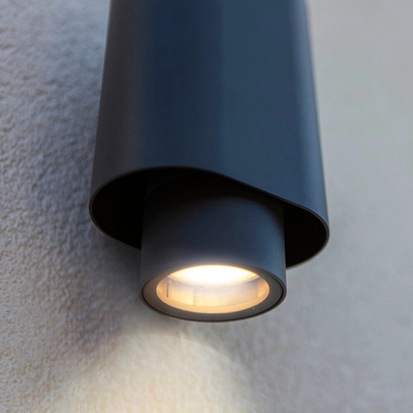 Kinkiet ścienny góra-dół CYPRES 6604002118 Lutec IP44 ogrodowy szary