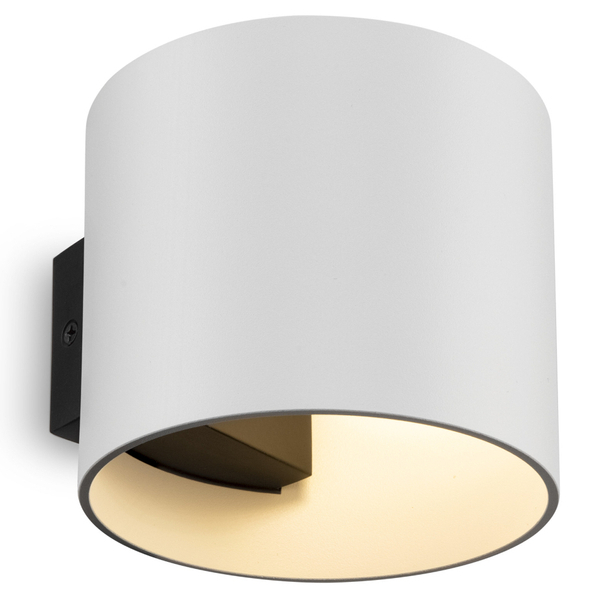 Lampa ścienna z kloszem kinkiet Rond C066WL-01W biały