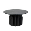 Marmurowy stolik kawowy LEVANTE MM001501100335 czarny drewno 75cm