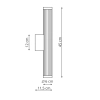 Łazienkowa lampa ścienna VENA LP-1010/1W-45 WH LED 8W CCT IP44 biały