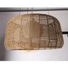 Wisząca lampa salonowa Koshi P0499 Maxlight ratan boho biały beżowy