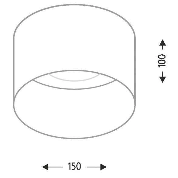 Natynkowa LAMPA sufitowa KONAN 7081 Shilo okrągła OPRAWA metalowa biała