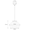 Kuchenna lampa wisząca KOM 107379 Markslojd skandynawska metalowa biała