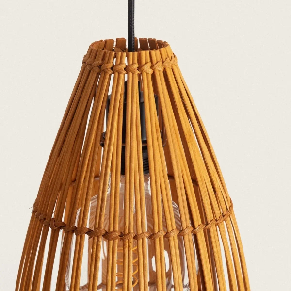 Ekologiczna lampa wisząca Boho ABR-LW7-BH-E27 Abruzzo japandi brązowa