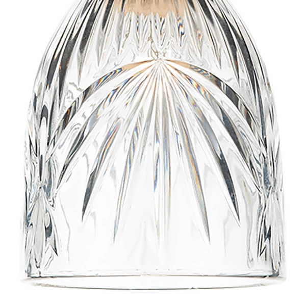 Szklana lampa wisząca MOTIF MOT6508 przezroczysty srebrny