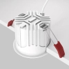 Wpuszczane oczko Alfa DL043-01-15W2.7K-RD-WB-DE LED 15W 2700K białe czarne