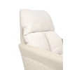 Fotel obrotowy RELAX beżowy KH1501100184 tapicerowany z podnóżkiem