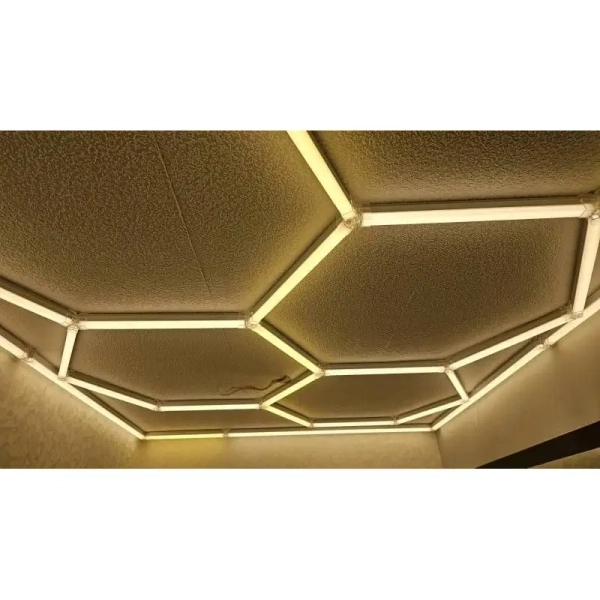 Oświetlenie sufitowe Hexagon HEX-240X480-WW LED 650W 3000K IP54 biały