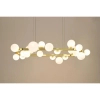 Molekułowa lampa wisząca ALURE MSE1501100605/MILK glamour kule białe złote