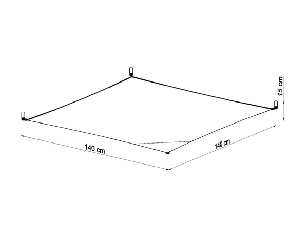 LAMPA sufitowa SL.0740 kwadratowa OPRAWA plafon materiałowy biały