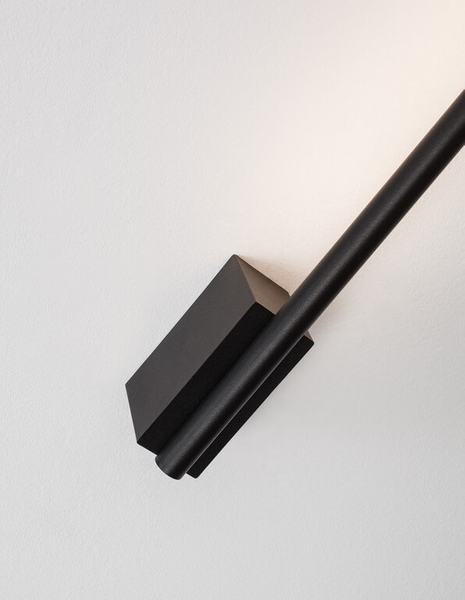 Metalowy kinkiet jadalniany Buin stick LED 10W 3000K czarny