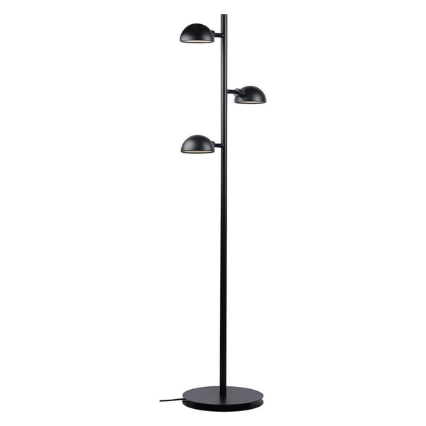 Podłogowa lampa z wtyczką Nomi 2220194003 do salonu czarny