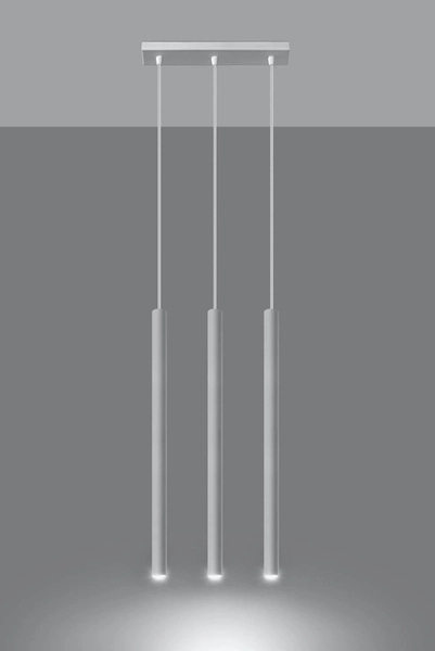 LAMPA wisząca STELLO SL.0466 metalowa OPRAWA listwa ZWIS sople tuby białe