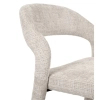 Tapicerowane krzesło KOS MM1501100299 beżowe taupe tkanina 45cm