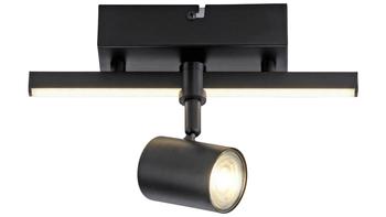Kierunkowa lampa sufitowa Barik czarny reflektorek do holu