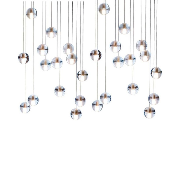 Lampa wisząca kule Starlight ST-9228-5 Step do salonu kryształ chrom