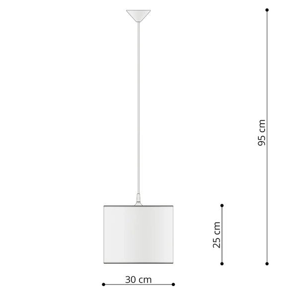 Abażurowa lampa wisząca Princess SL.1414 Sollux dla dziecka wielokolorowa