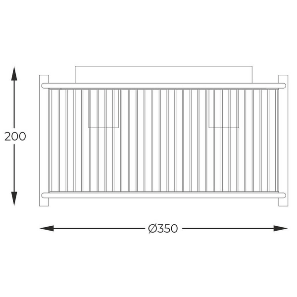 Sufitowa lampa sypialniana Marmo 2200131M Zumaline karbowana chrom