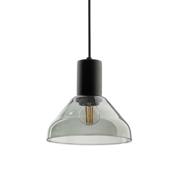 Industrialna szynowa lampa 1-fazowa Tracer 10680 szklana przydymiony czarny