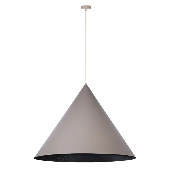 Jadalniana wisząca lampa VESUVIO 41065 stożkowa szara czarna