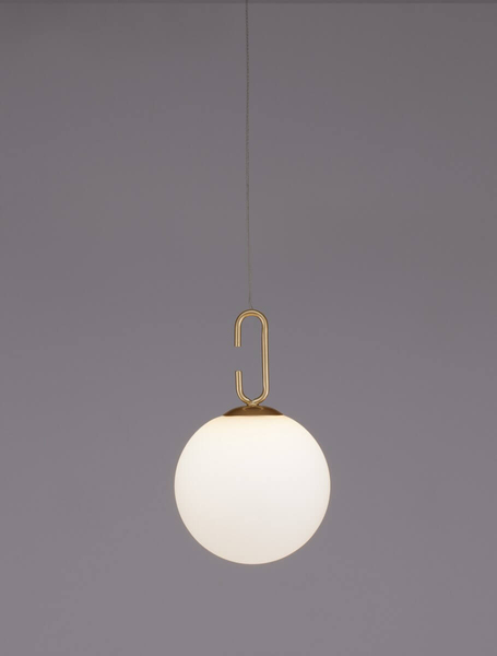 Lampa wisząca YARA LE42733 LED 10,64W 3000K biała kula zwis złoty