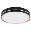 Minimalistyczna LAMPA sufitowa MANNI 41759-40 Globo metalowy plafon LED 40W 2700K - 6500K do salonu czarny