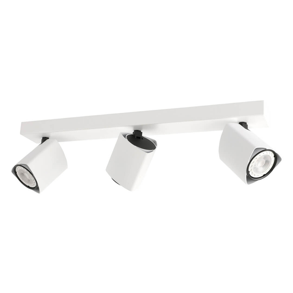 3-punktowa lampa sufitowa Merusa reflektorki do holu białe